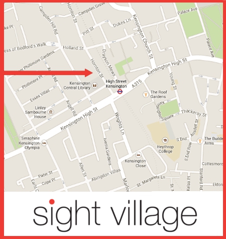 A Map Showing Sight Village London Venue