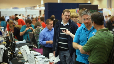 A Photo showing a Sight Village Exhibition