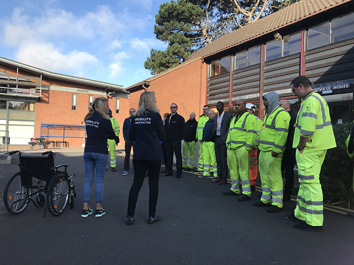 QAC Rehab & Travel Training Team speak to all in attendance