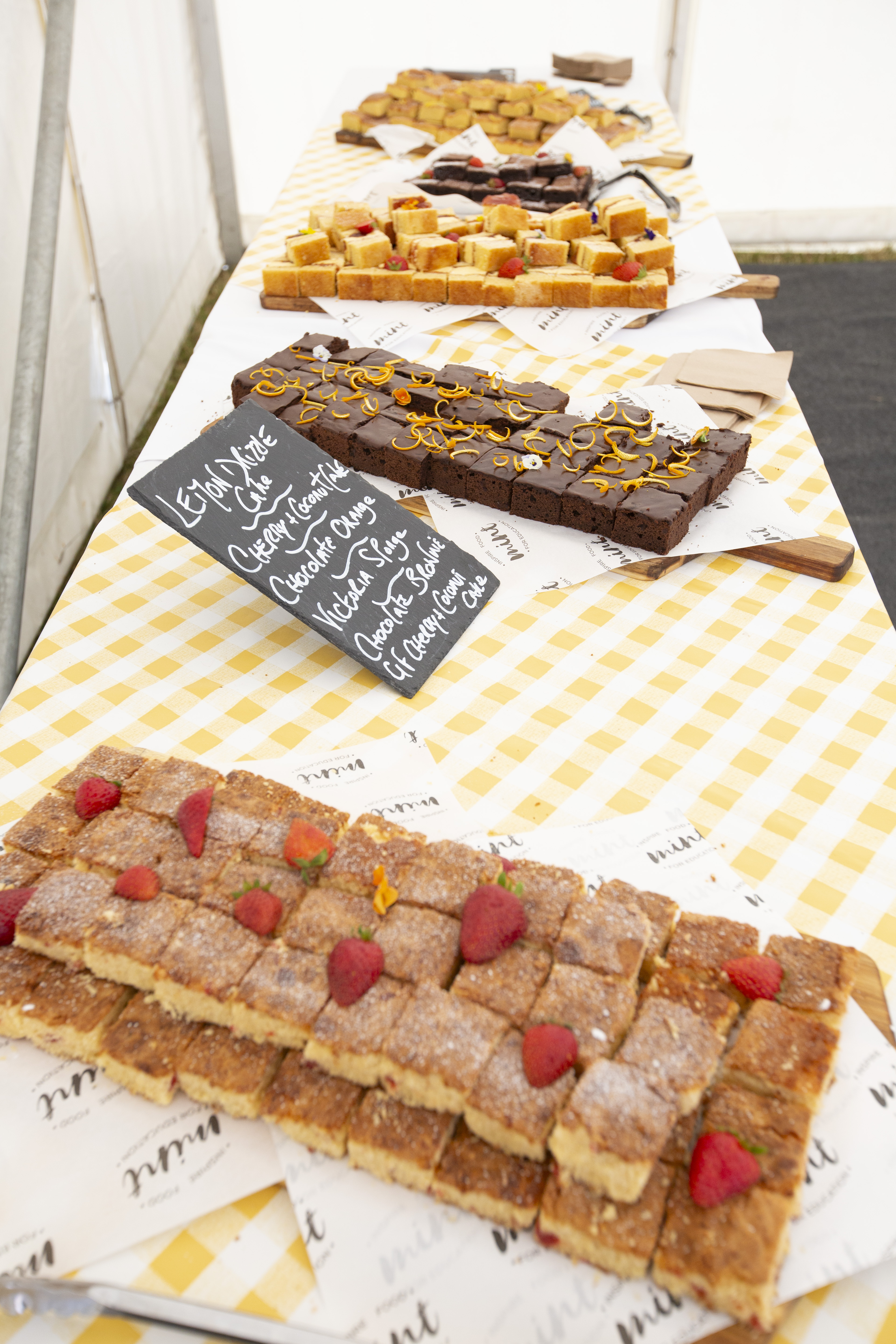 Image of a table set up with cake Image of a table set up with cake