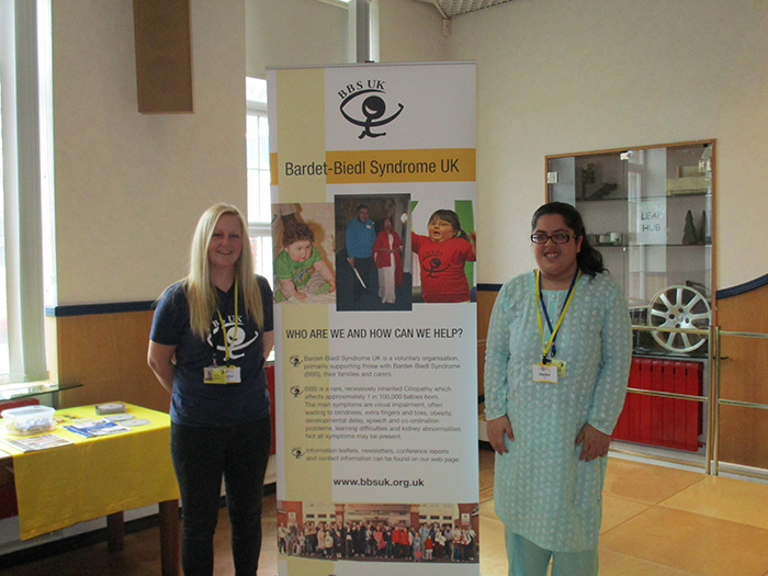 BBS UK representatives at QAC during Rare Disease Day