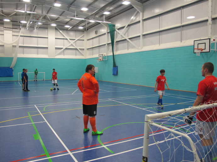 Team QAC during one of their matches in the Natspec Games Football tournament