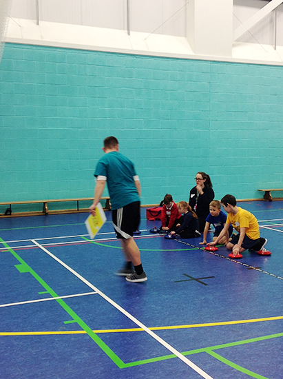QAC Student helping to facilitate Birmingham South Primary Schools Boccia and Kurling Competition QAC Student helping to facilitate Birmingham South Primary Schools Boccia and Kurling Competition