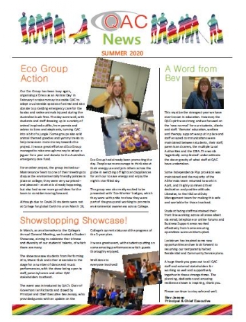 QAC Summer Newsletter 2020