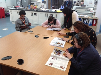 QAC Students read Baking Heaven Magazine