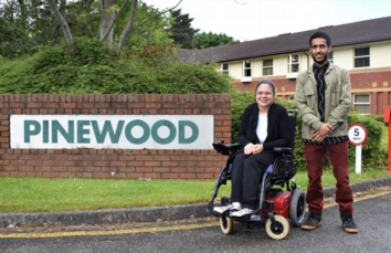 QAC students outside Pinewood Campus