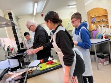 OCS staff give cooking lessons