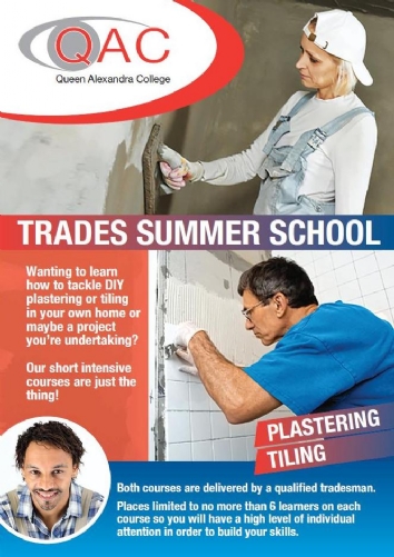 Trades Summer School flyer