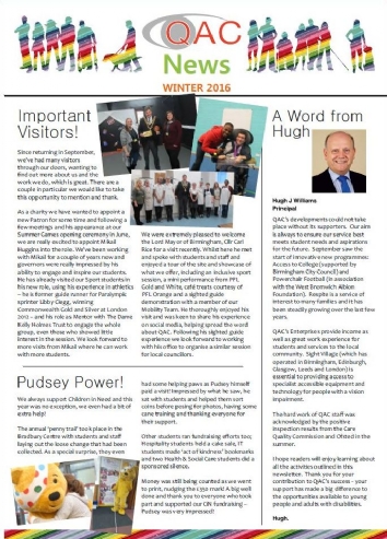 QAC Winter Newsletter 2016