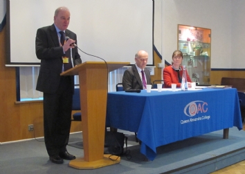 Chris Bradshaw welcomes visitors to AGM