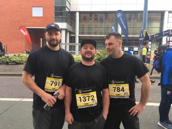 Team QAC runners before Birmingham 10k