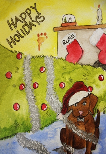 Design selected for the 2017 QAC Christmas cards