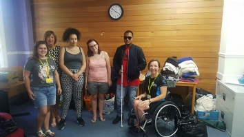 Students and their guests group photo