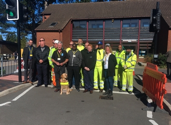 Amey and Guide Dogs employees group photo